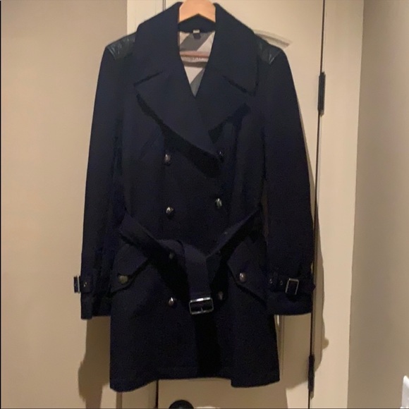 Burberry Navy and Black Coat - Picture 3 of 9